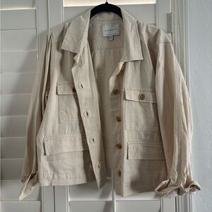 Lucky Brand Light Beige Shirt Jacket